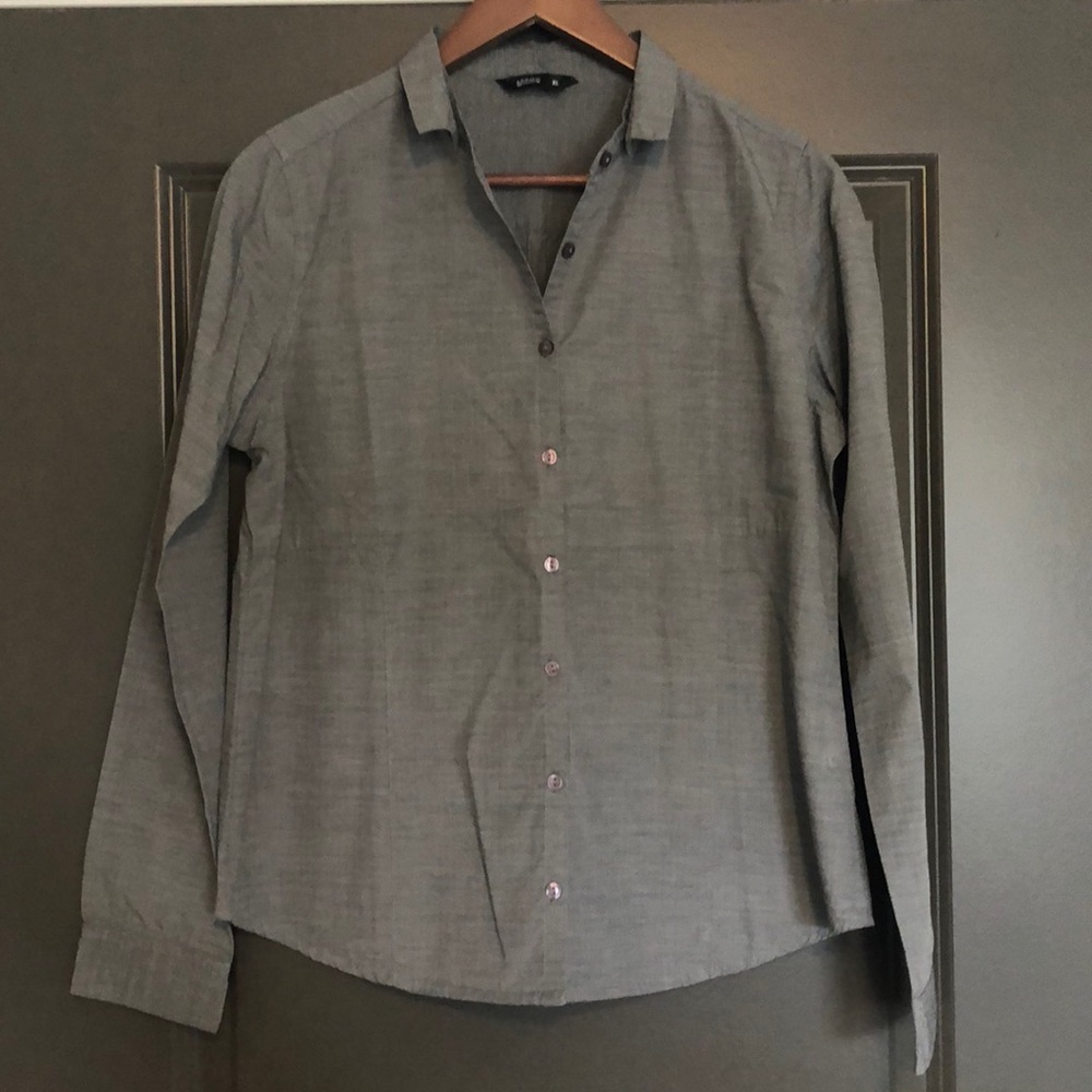 Arrow Women’s Button up Long sleeves Gray Size XL